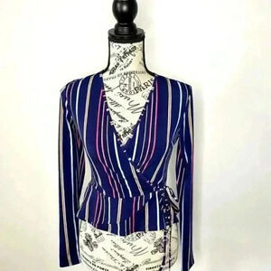 BCBGeneration Wrap Side Tie Top